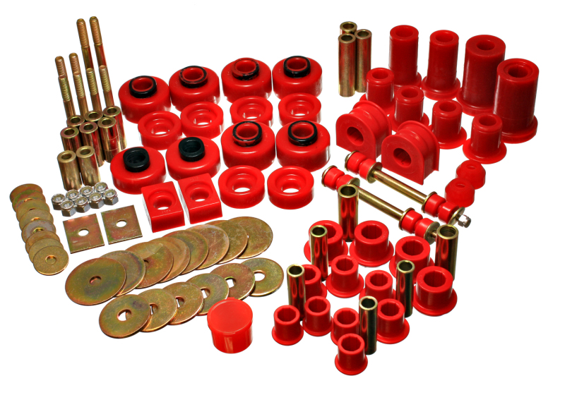 Ford F150 Pickup Bushing Kits - Energy Suspension - Hyper-Flex Sets - Red - `97-`03